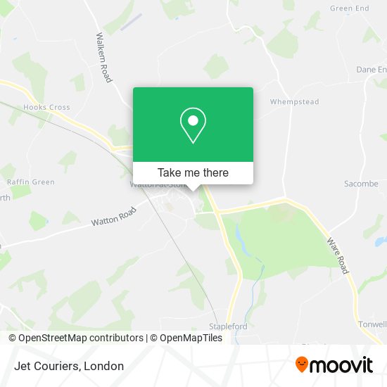 Jet Couriers map