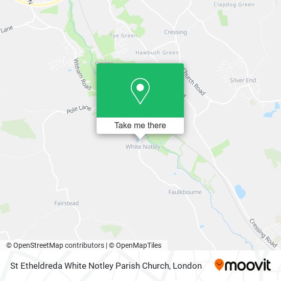St Etheldreda White Notley Parish Church map