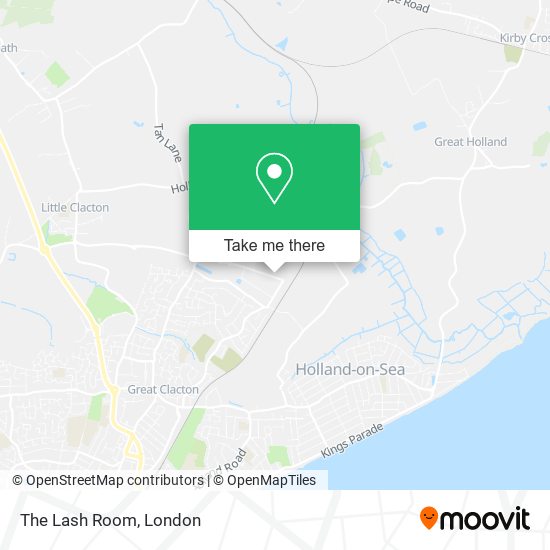 The Lash Room map