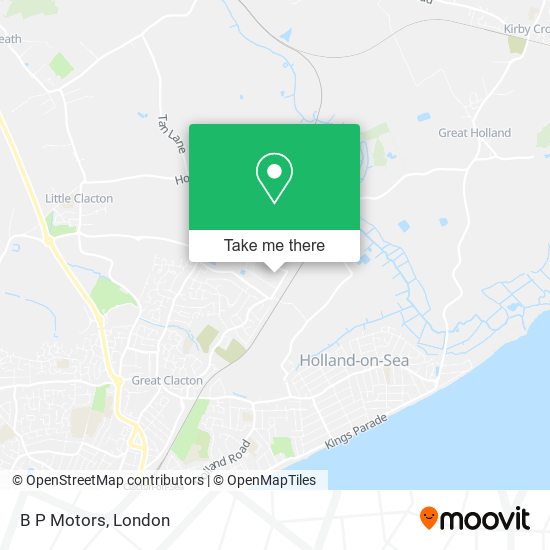 B P Motors map