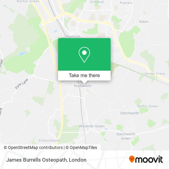 James Burrells Osteopath map