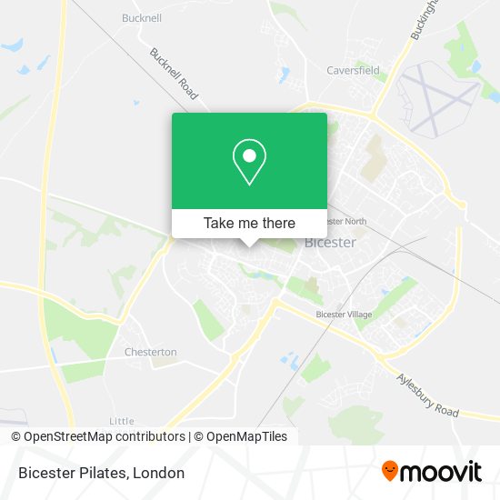Bicester Pilates map