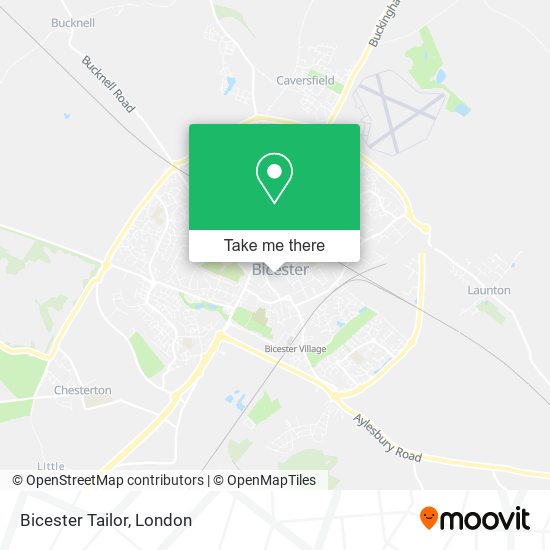 Bicester Tailor map