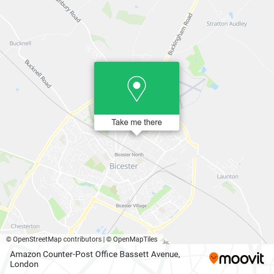 Amazon Counter-Post Office Bassett Avenue map