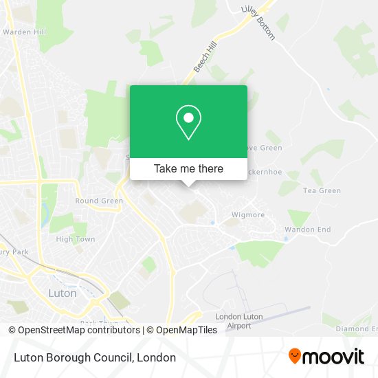 Luton Borough Council map