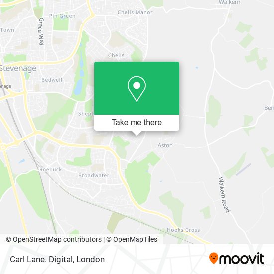 Carl Lane. Digital map