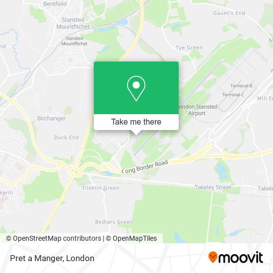 Pret a Manger map