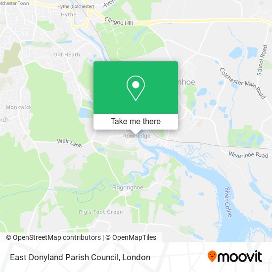 East Donyland Parish Council map