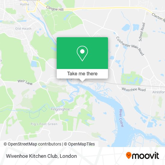 Wivenhoe Kitchen Club map