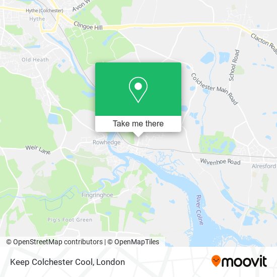 Keep Colchester Cool map