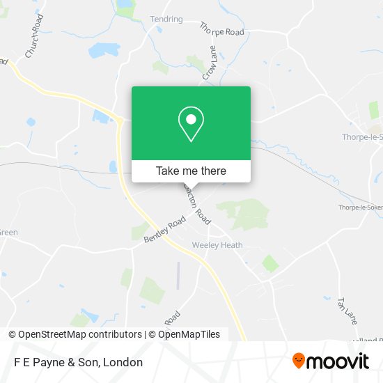 F E Payne & Son map