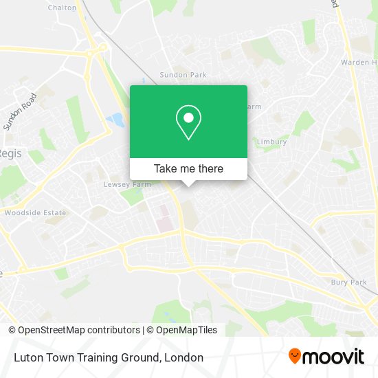 Luton Town Training Ground map