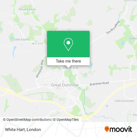 White Hart map