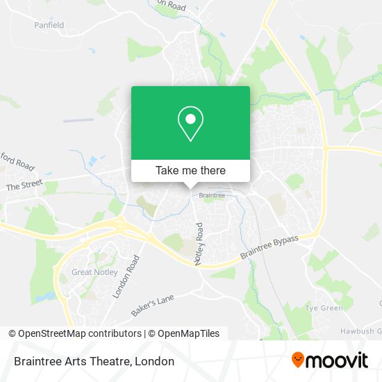 Braintree Arts Theatre map