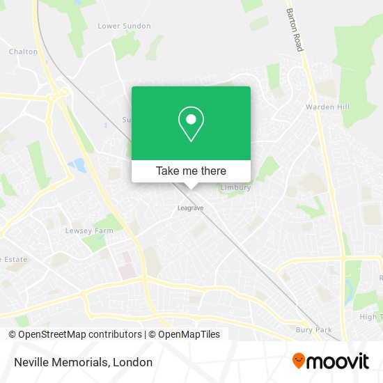 Neville Memorials map