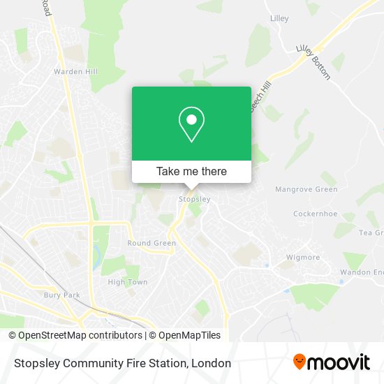 Stopsley Community Fire Station map