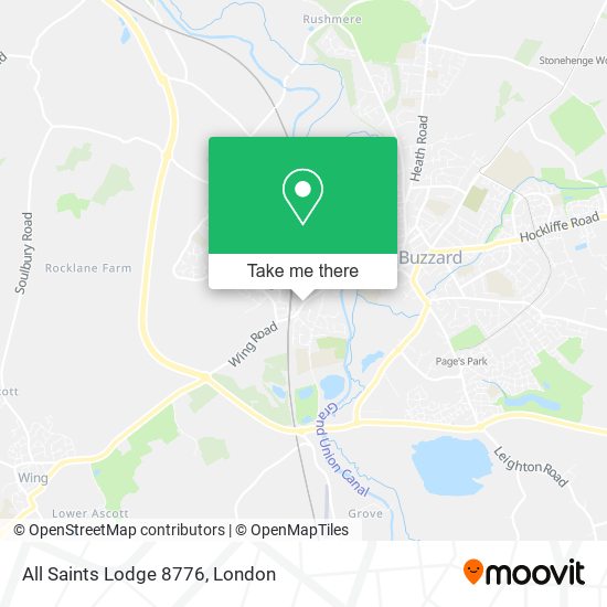 All Saints Lodge 8776 map