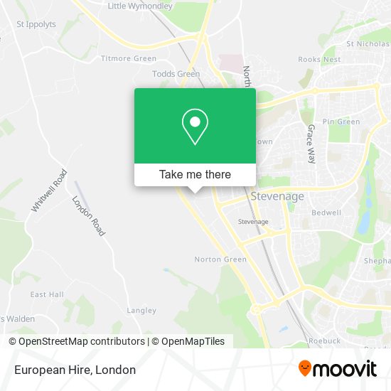 European Hire map
