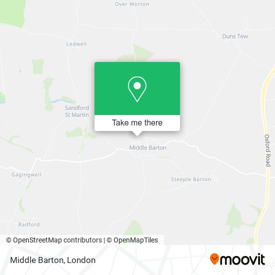 Middle Barton map
