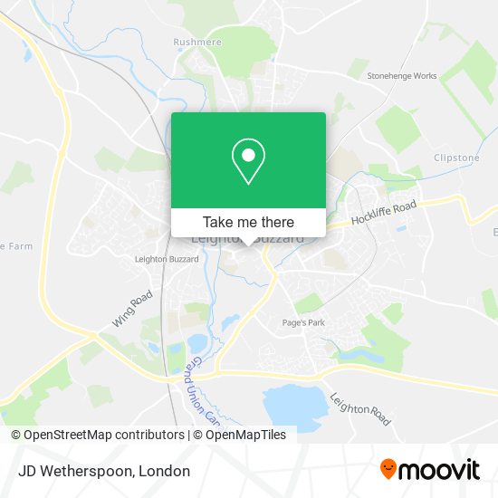 JD Wetherspoon map