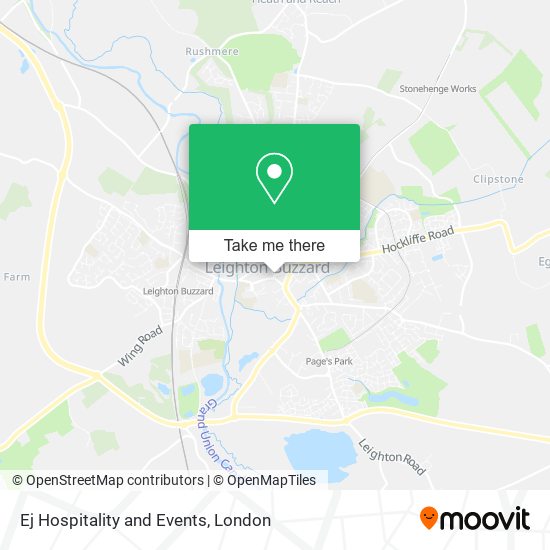 Ej Hospitality and Events map