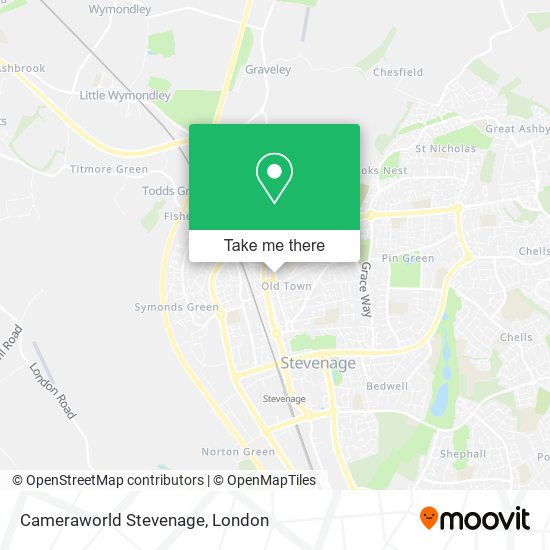 Cameraworld Stevenage map