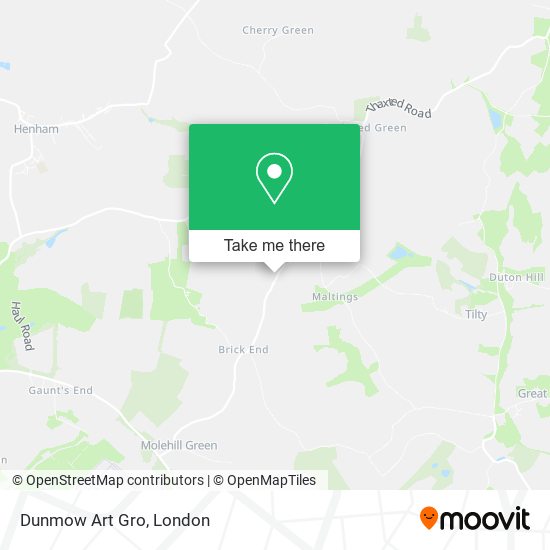 Dunmow Art Gro map