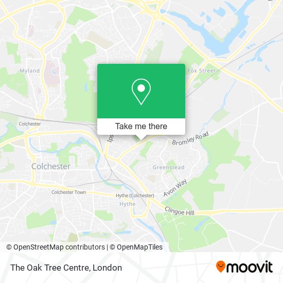 The Oak Tree Centre map