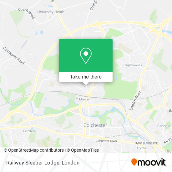 Railway Sleeper Lodge map