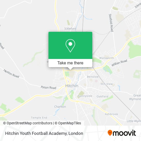 Hitchin Youth Football Academy map