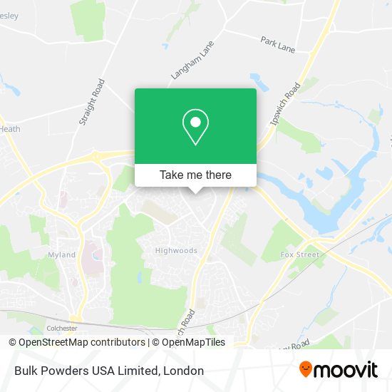 Bulk Powders USA Limited map