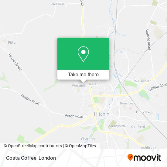 Costa Coffee map