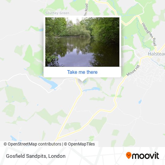 Gosfield Sandpits map
