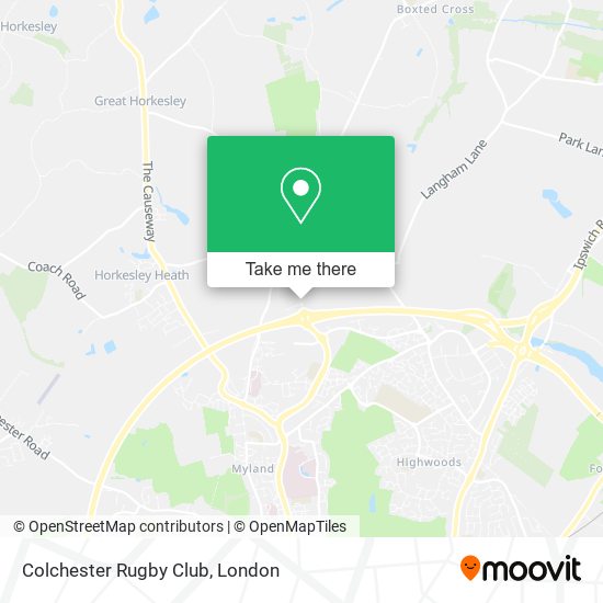 Colchester Rugby Club map