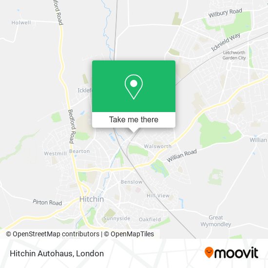 Hitchin Autohaus map