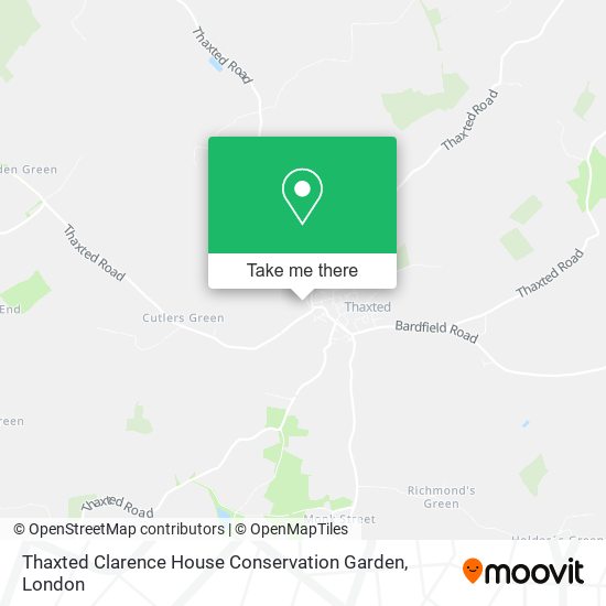 Thaxted Clarence House Conservation Garden map