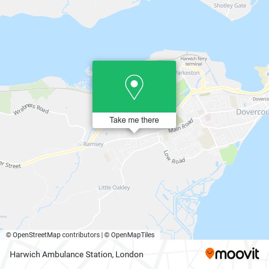 Harwich Ambulance Station map