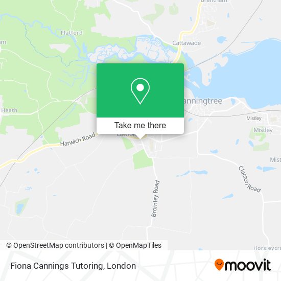 Fiona Cannings Tutoring map