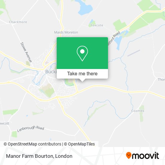 Manor Farm Bourton map