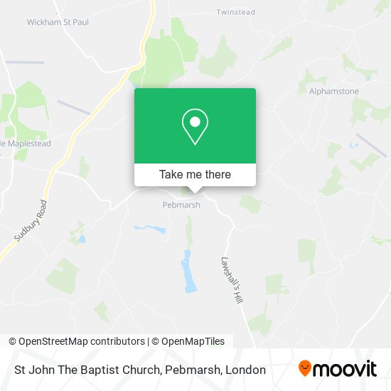 St John The Baptist Church, Pebmarsh map