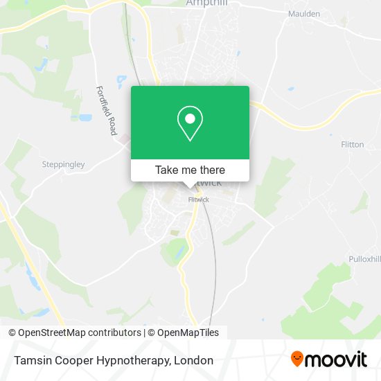 Tamsin Cooper Hypnotherapy map