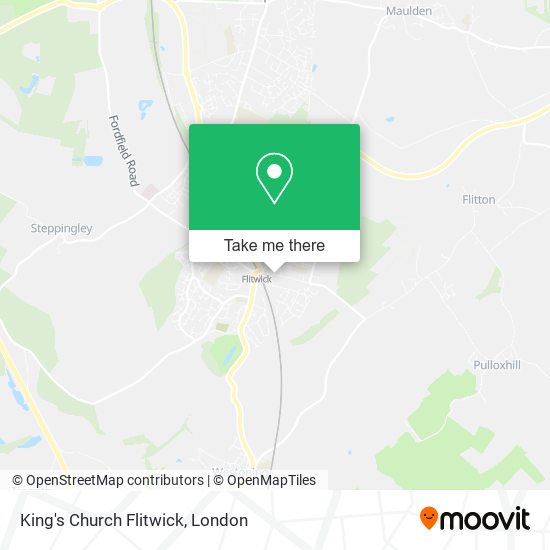 King's Church Flitwick map
