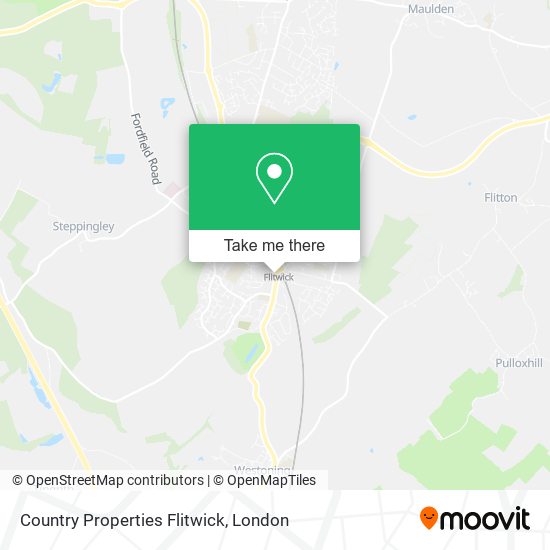 Country Properties Flitwick map