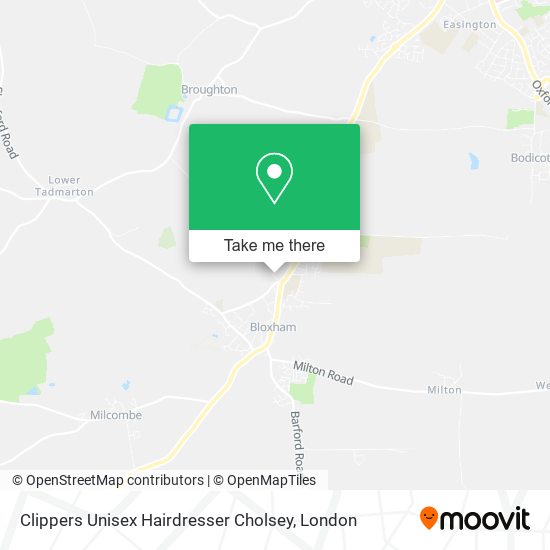 Clippers Unisex Hairdresser Cholsey map