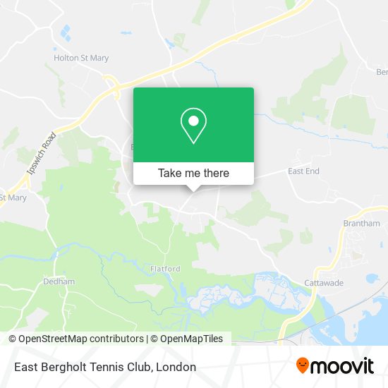 East Bergholt Tennis Club map