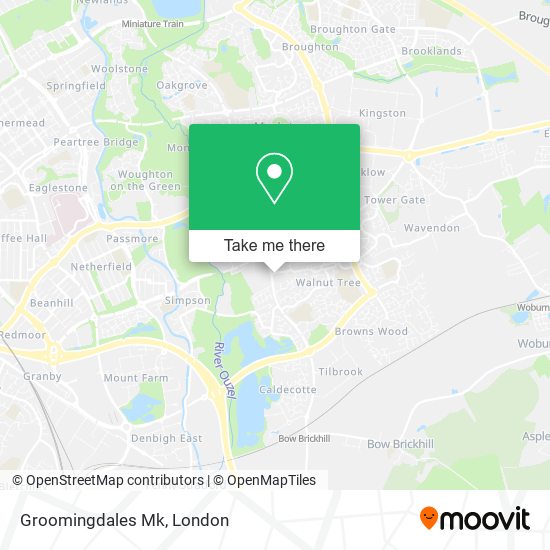 Groomingdales Mk map