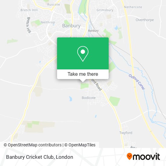 Banbury Cricket Club map