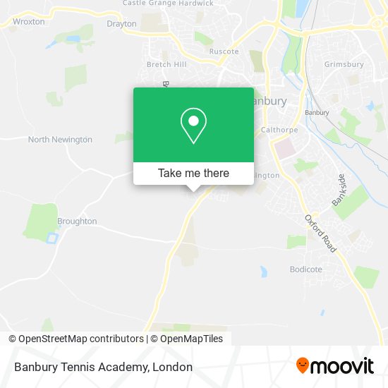 Banbury Tennis Academy map