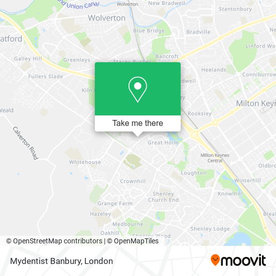 Mydentist Banbury map