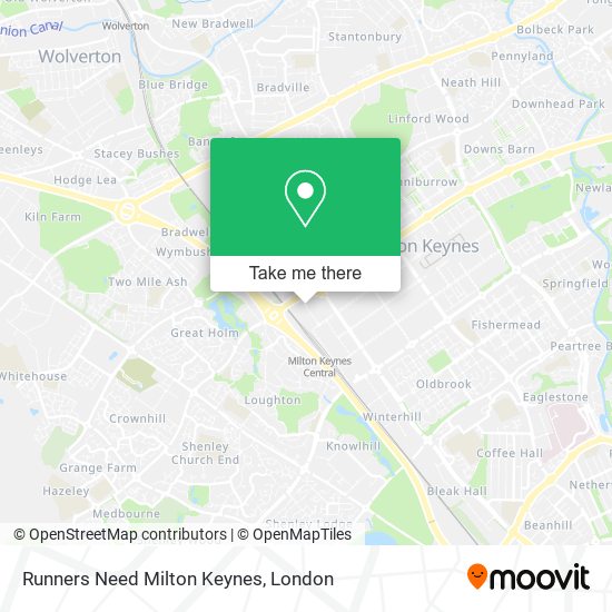Runners Need Milton Keynes map
